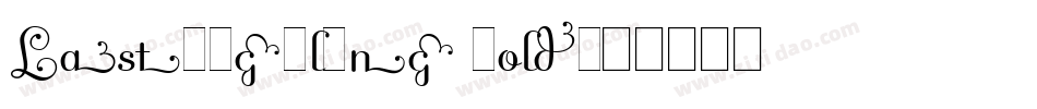 LastBigFling Bold字体转换
